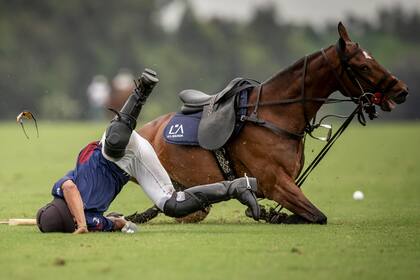 La caída de Bocchino en el cuarto cukker; pudo seguir jugando