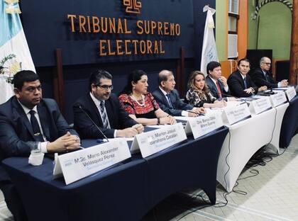 13/07/2023 Miembros del Tribunal Supremo Electoral (TSE) de Guatemala POLITICA INTERNACIONAL TSE GUATEMALA