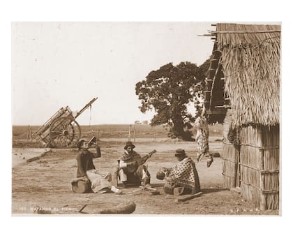 1891. “Matando el tiempo” en un rancho de la campaña.