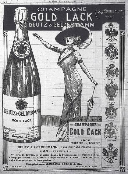 1910_Deutz Geldermann Champagne Gold Lack
