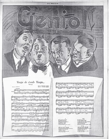 1930_Geniol. Letra y música de la milonga “Venga de donde venga...” por Gerónimo y Antonio Sureda