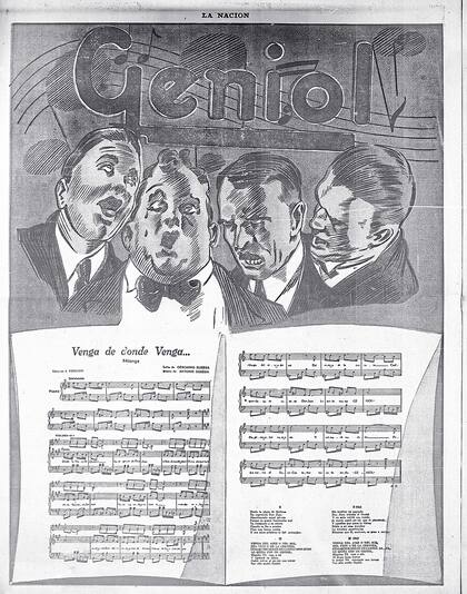 1930_Geniol. Letra y música de la milonga “Venga de donde venga...” por Gerónimo y Antonio Sureda