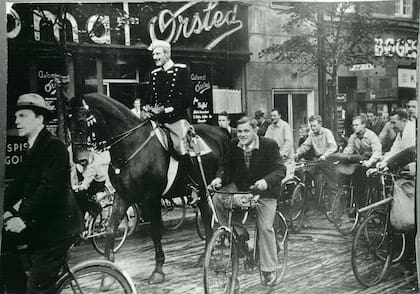 1940. El rey en su caballo. Copenhague.