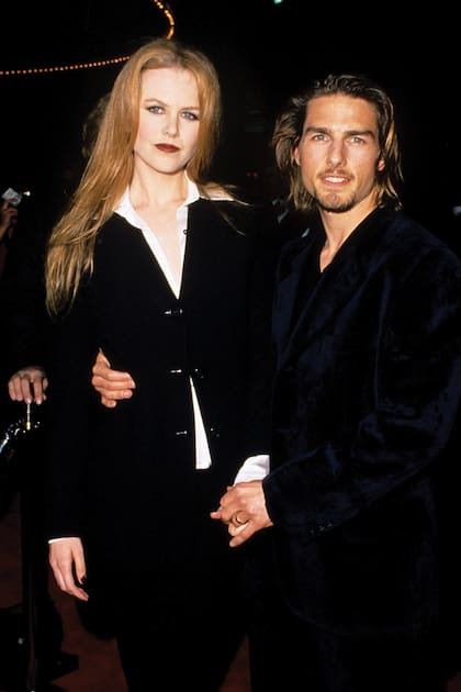 1990-2001. Nicole Kidman, con quien se casó por segunda vez. La conoció en el rodaje de Días de trueno.