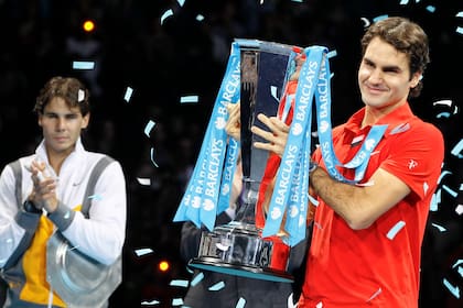 2010, Masters en Londres: le ganó la final a Rafael Nadal