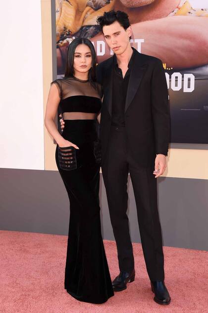 2019. Vanessa Hudgens y Austin cuando eran novios, en la premiere de Érase una vez en Hollywood en Los Ángeles.