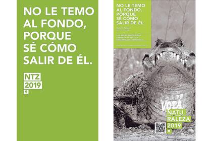 2019_CLT Argentina y Fundación Flora y Fauna. El primer aviso, publicado el 28 de abril, generó suspenso; el segundo, publicado el 12 de mayo, reveló a qué se refería la frase “No le temo al fondo, porque sé cómo salir de él”