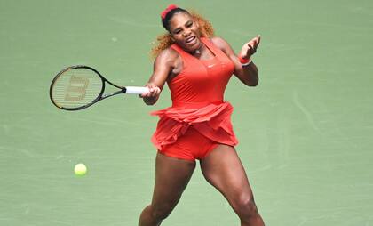 Rojo furioso, el outfit elegido para el US Open del año pasado