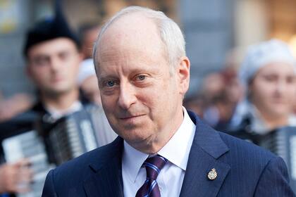 Michael Sandel, al recibir el premio Princesa de Asturias, en 2008