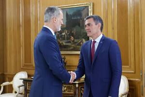 22/08/2023 El Rey Felipe Vi recibe al secretario general del PSOE y presidente en funciones, Pedro Sánchez, en el Palacio de la Zarzuela POLITICA CASA S. M. EL REY