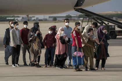 23-08-2021 Refugiados afganos a su llegada a España. POLITICA A. Pérez Meca - Europa Press