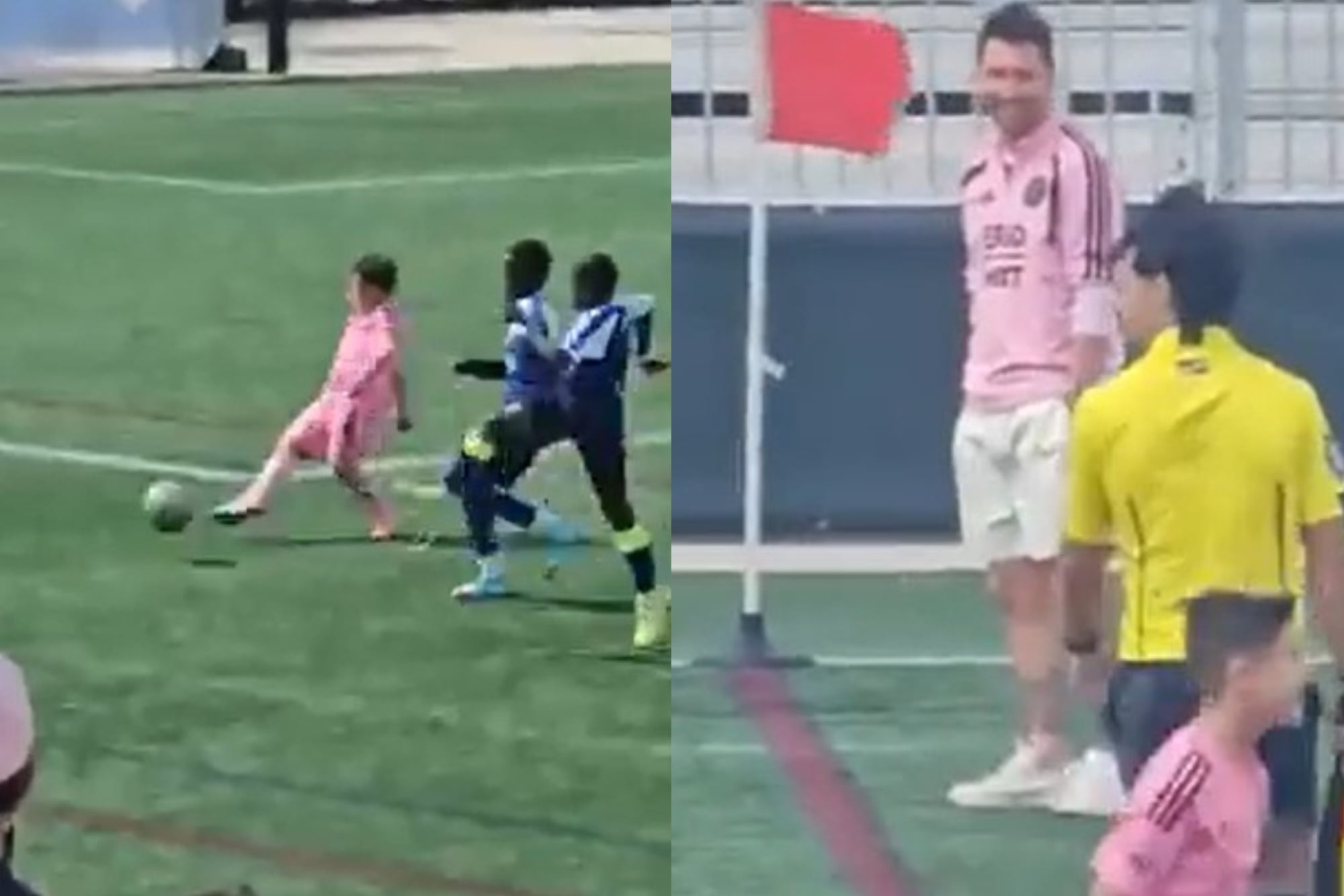 Video: el golazo de Mateo Messi en la Academia del Inter Miami que deslumbró a su papá Lionel