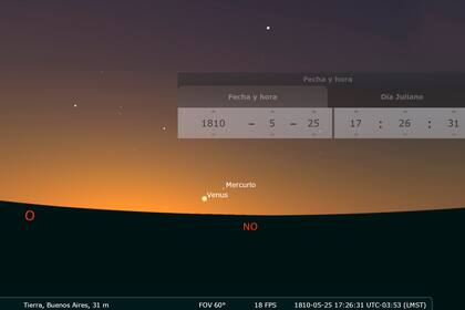 25 de Mayo: qué se veía en el cielo ese día en 1810