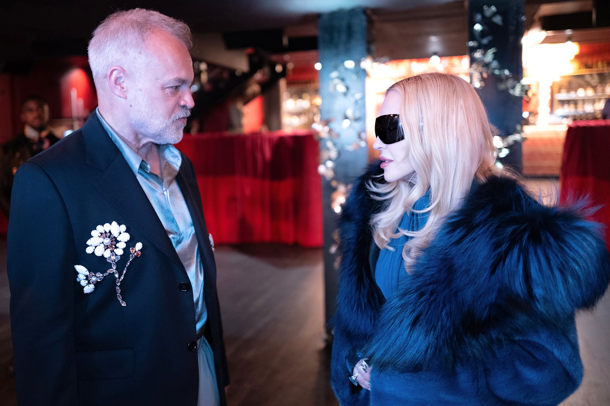 Graham Norton y Madonna compartieron un programa especial que se verá el mes que viene en la señal Fim&Arts