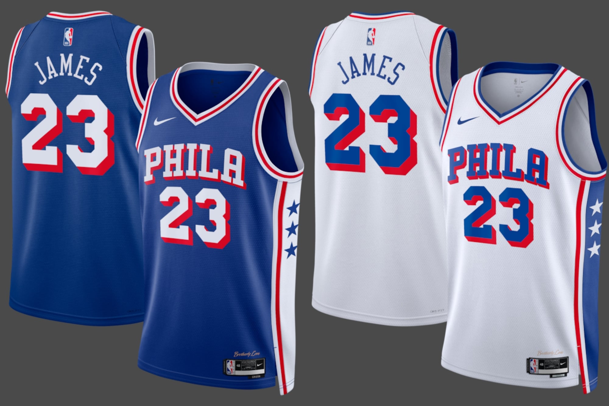 En la página web oficial de la NBA figuran versiones de la camiseta que van desde US$100 hasta US$128