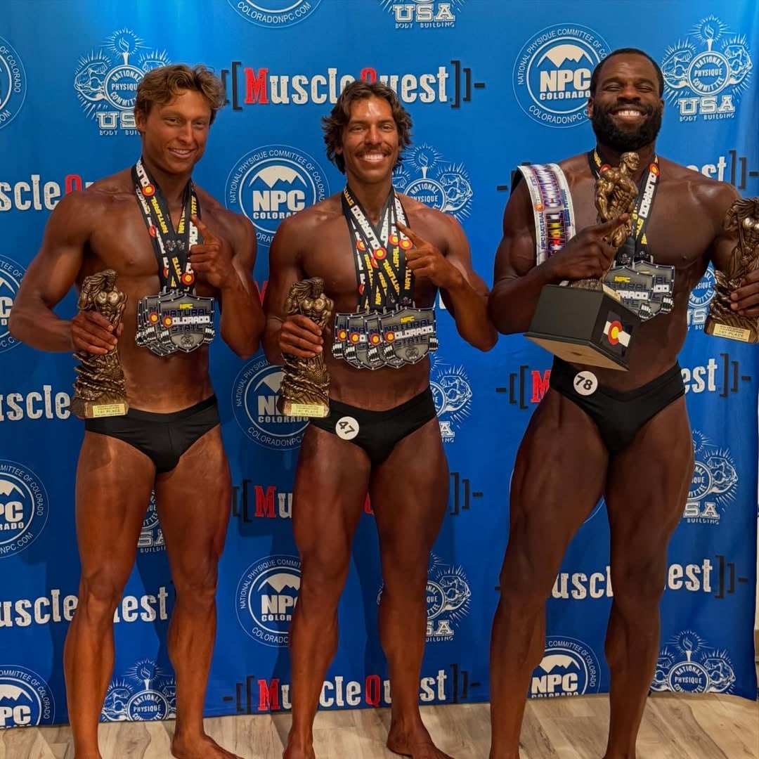 Baena con las medallas obtenidas en diferentes categorías