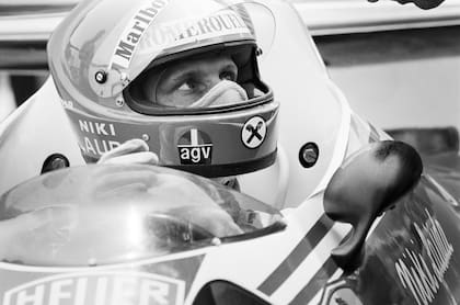 27 de mayo de 1976: una foto de Lauda antes de su largada en el GP de Mónaco