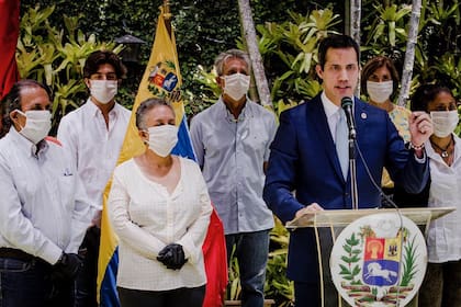 El líder opositor Juan Guaidó