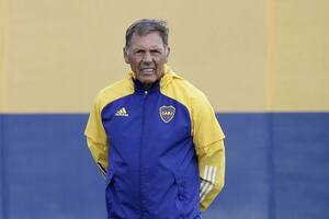 29 de enero de 2021: Miguel Angel Russo al frente de un entrenamiento de Boca en el predio de Ezeiza; se viene su tercer ciclo en el club