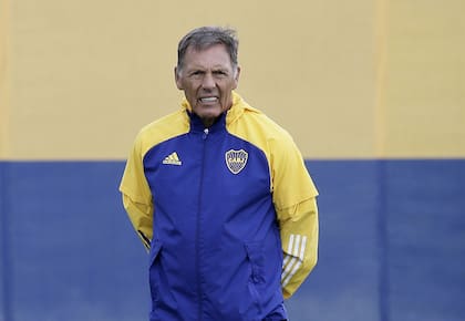 29Enero 2021. Entrenamiento de Boca en Ezeiza. Miguel Angel Russo. Carlos Tevez, Salvio
Foto: Telam