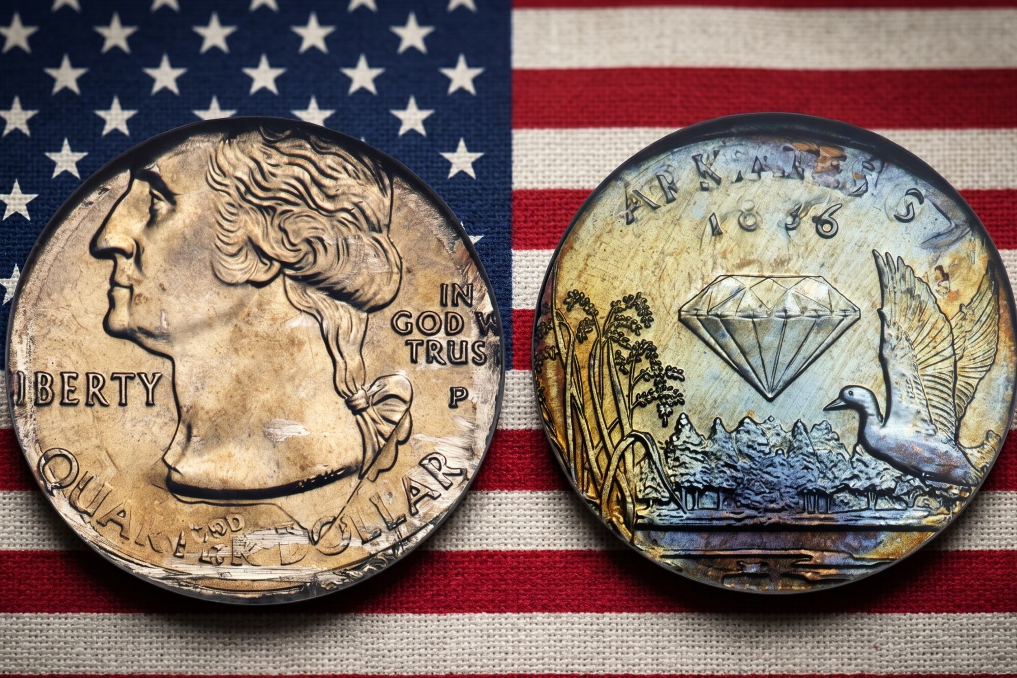 La moneda de 25 centavos de Arkansas de 2003 que puede valer más de US$5600