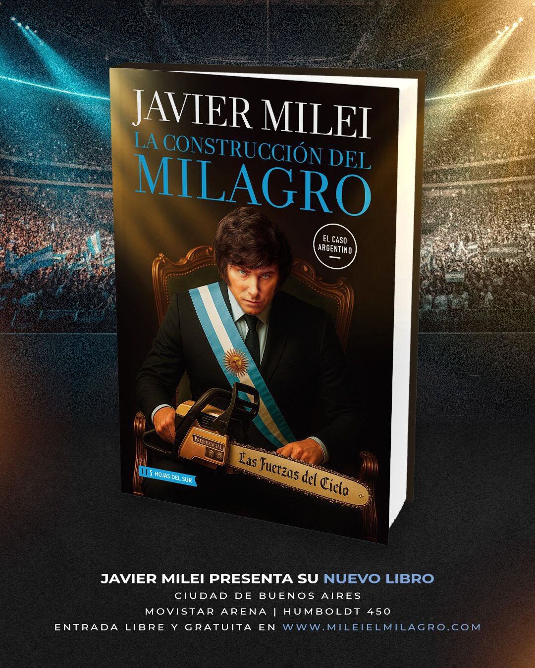 El nuevo libro de Milei, mayoritariamente conformado por sus discursos como presidente