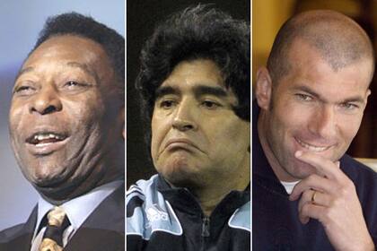 La histórica foto de Maradona, Pelé y Zidane juntos - Pásala