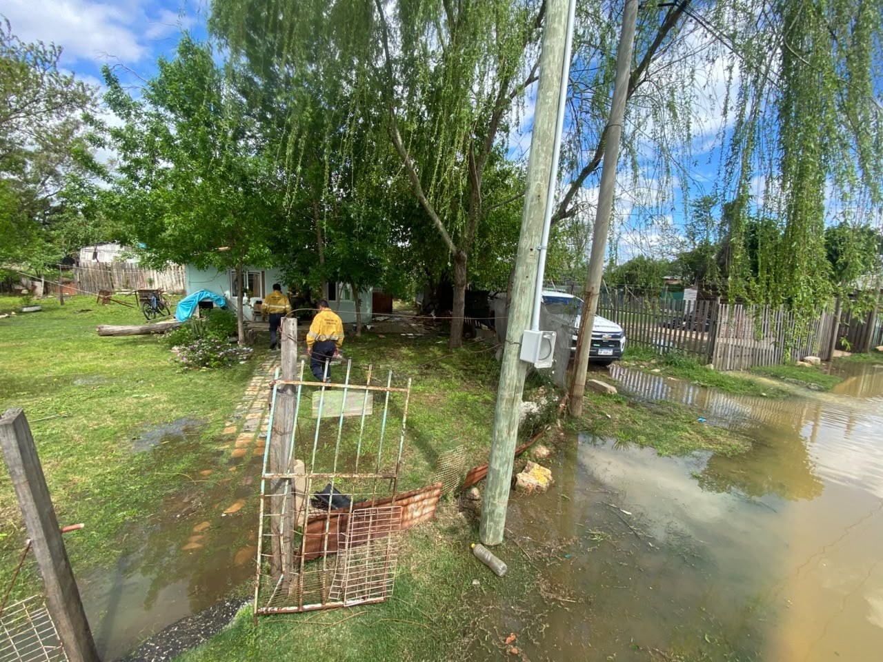 Crecida del río Uruguay: evacuaron familias en Concordia.