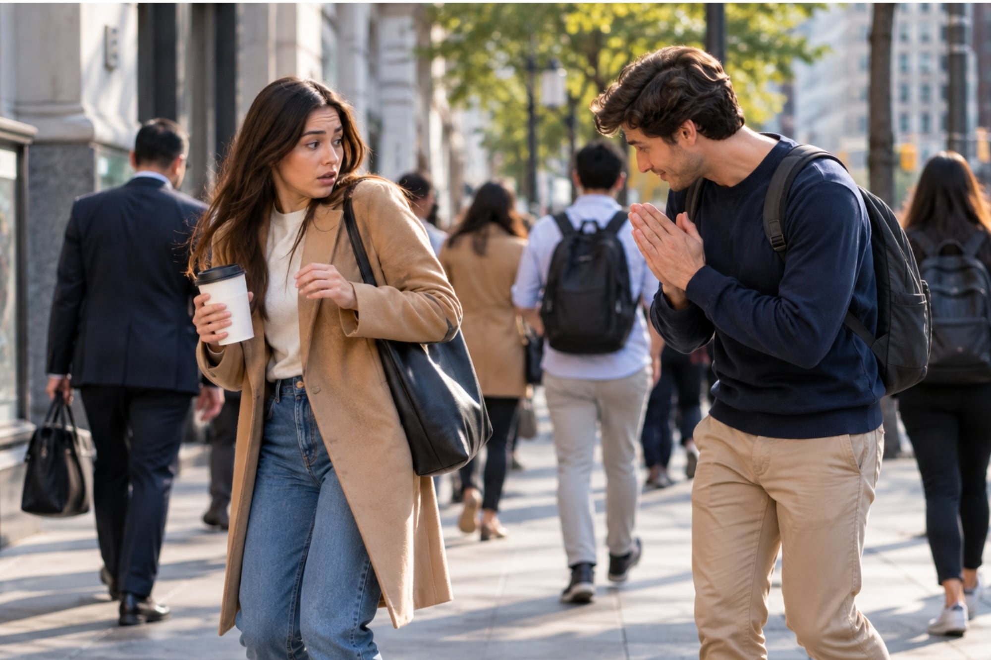 Qué significa que una persona se disculpe cuando la empujan, según la psicología: “No son débiles”