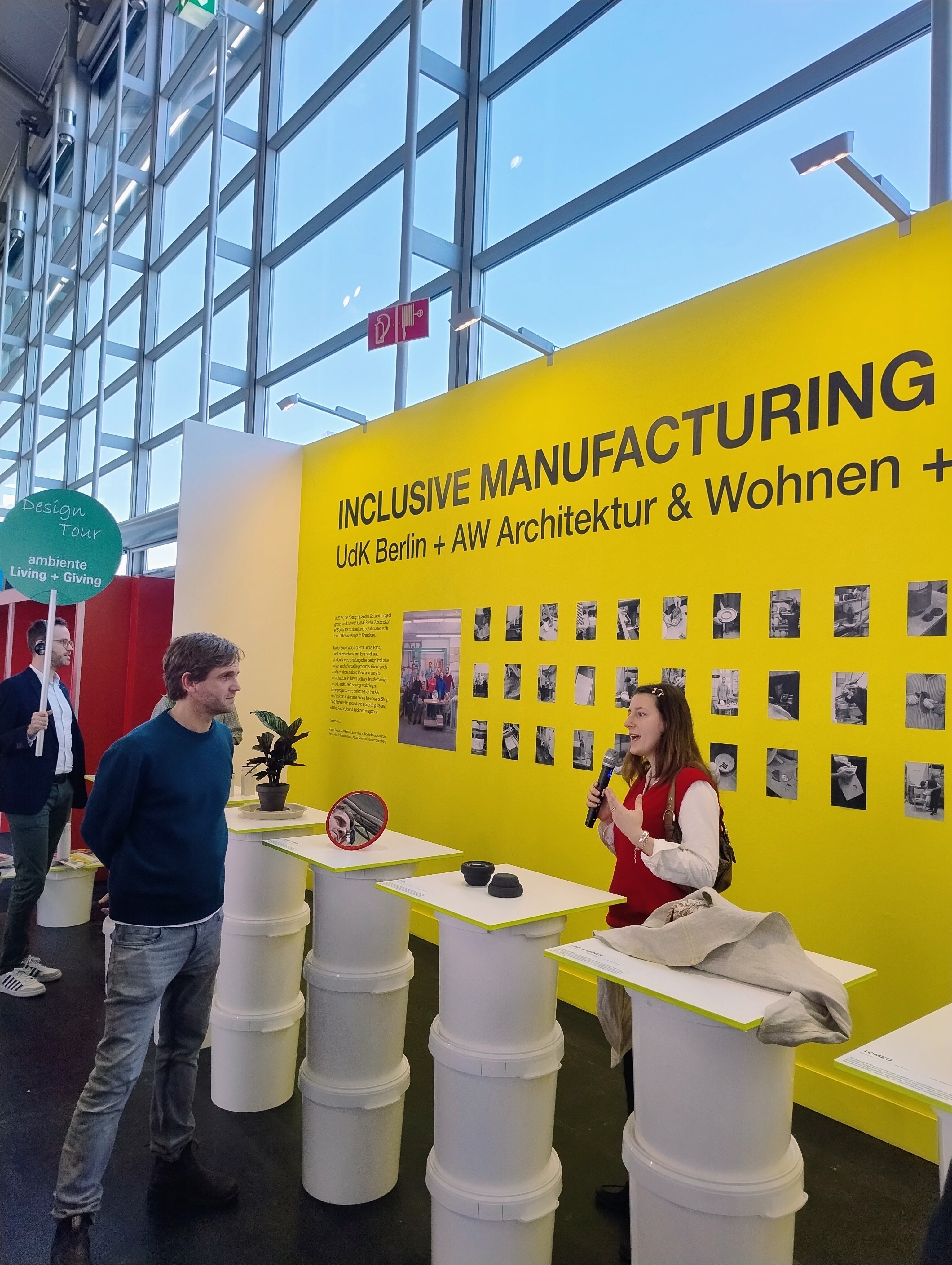 En Talents, el stand de la Universidad de las Artes de Berlin, que se abocó a mostrar productos que pueden llegar a realizar personas con diversas discapacidades