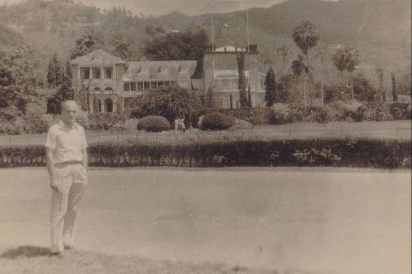 Heinz Scheringer en Cuba durante uno de sus viajes en la Marina Mercante Argentina en 1956