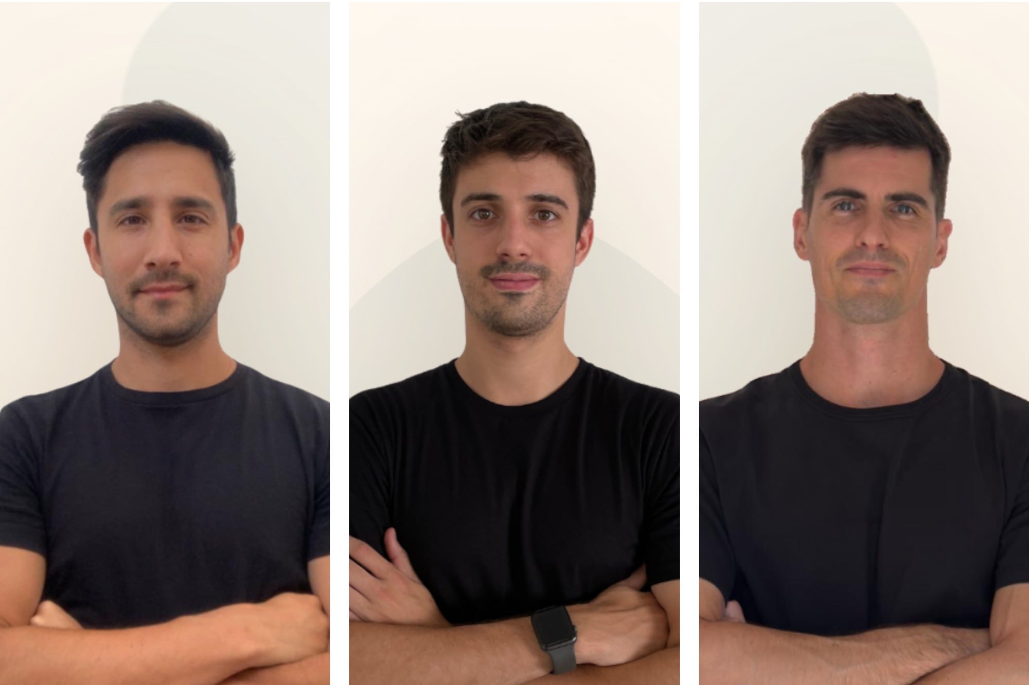 Darío Novara, Luis Lacoste y Nicolás Tzovanis, de Wapi Firma