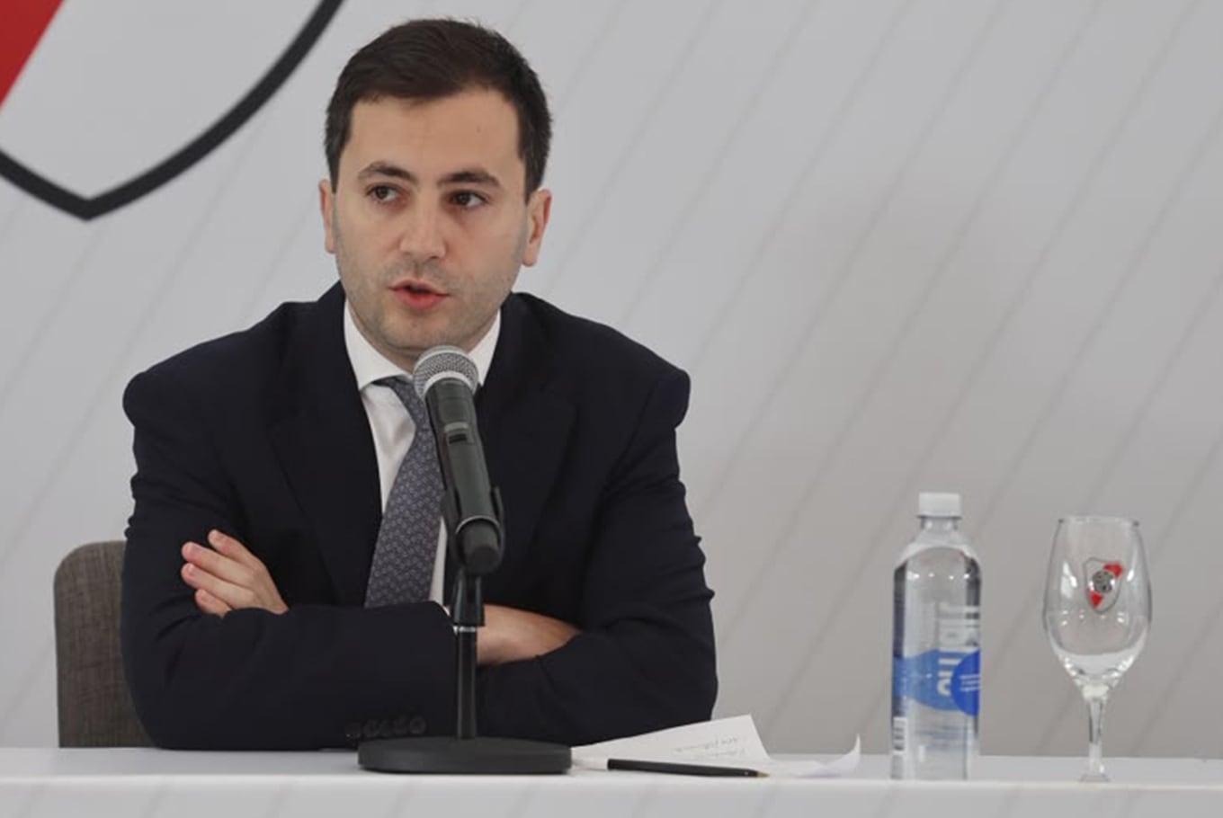Stefano Di Carlo, presidente de River, es opositor de la AFA y se quejó del árbitro del Superclásico
