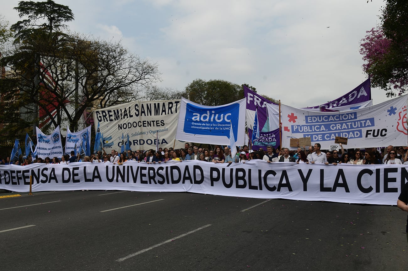 Córdoba se sumó a la marcha federal universitaria.