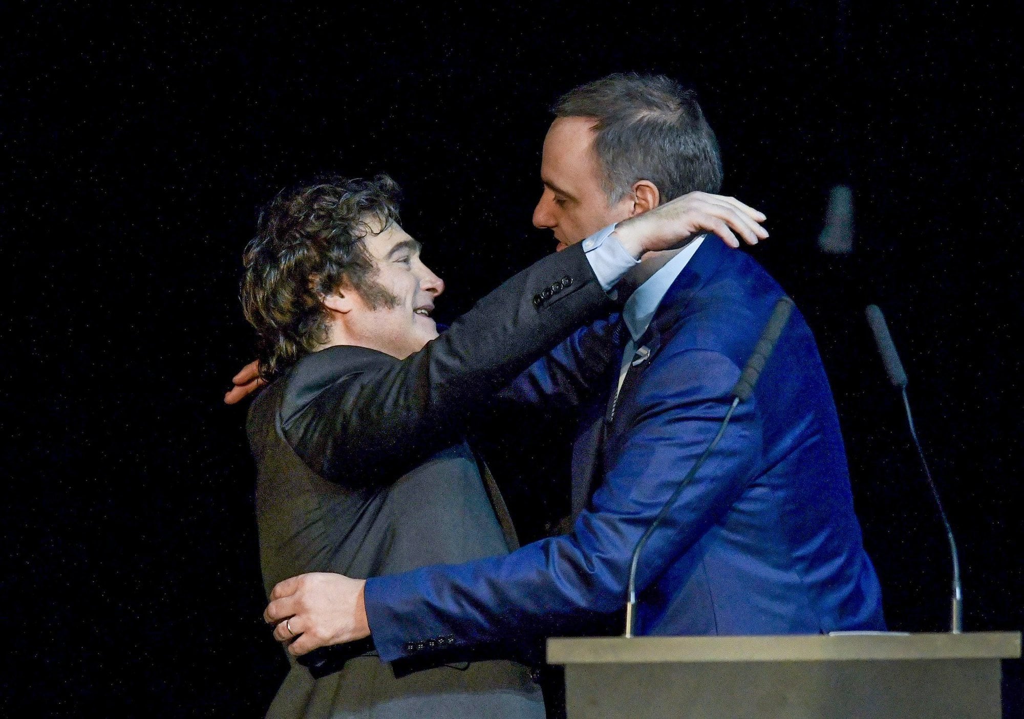 Javier Milei, Manuel Adorni (Marcelo Endelli/Getty Images)