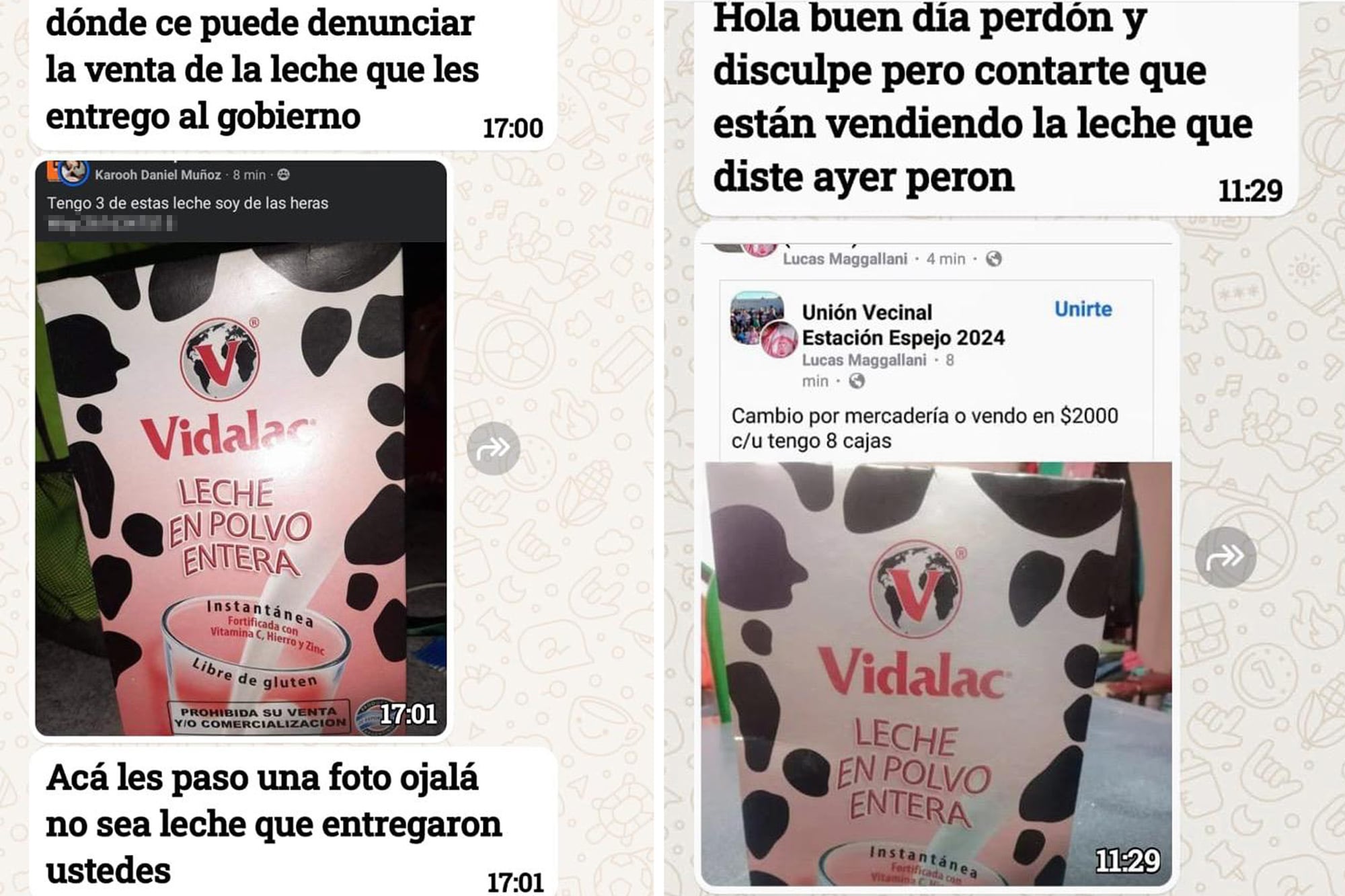 Detectan la venta irregular de leche en polvo que envió Capital Humano a la provincia Detectan la venta irregular de leche en polvo que envió Capital Humano a la provincia