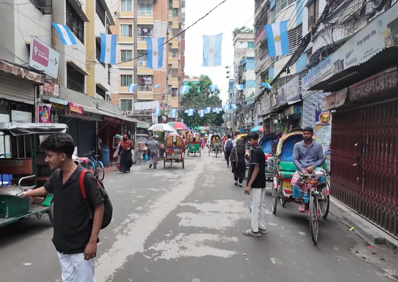 El Mundial se vive a pleno en el país asiático (Foto: @topo)
