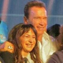 Cristina Musumeci estuvo con Arnold Schwarzenegger, en el Arnold Classic: Brasil 2014 y Arnold 2015.