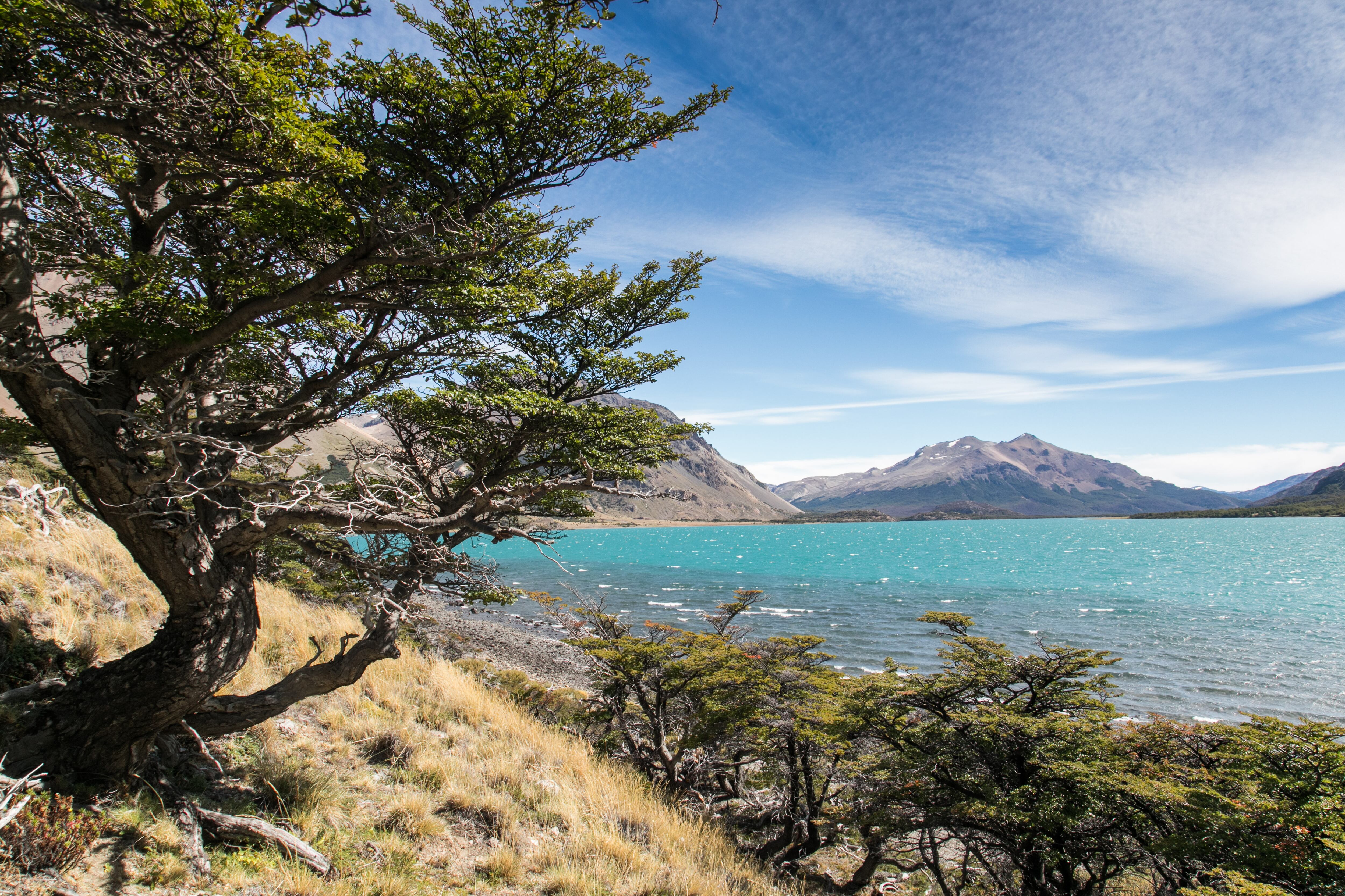 El parque tiene 90 km de senderos entre lagos turquesas. Acá el Lago Burmeister.