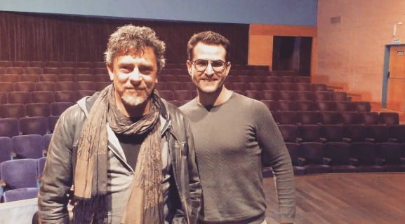 Junto a su maestro y amigo Javier Daulte.