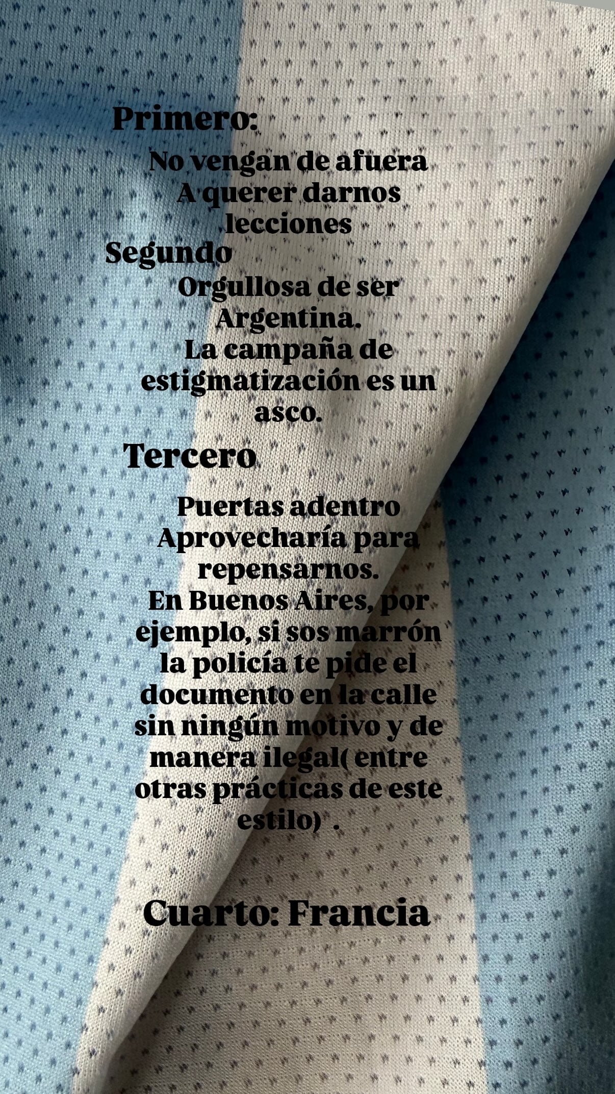 La actriz llamó a reflexionar sobre las actitudes discriminatorias