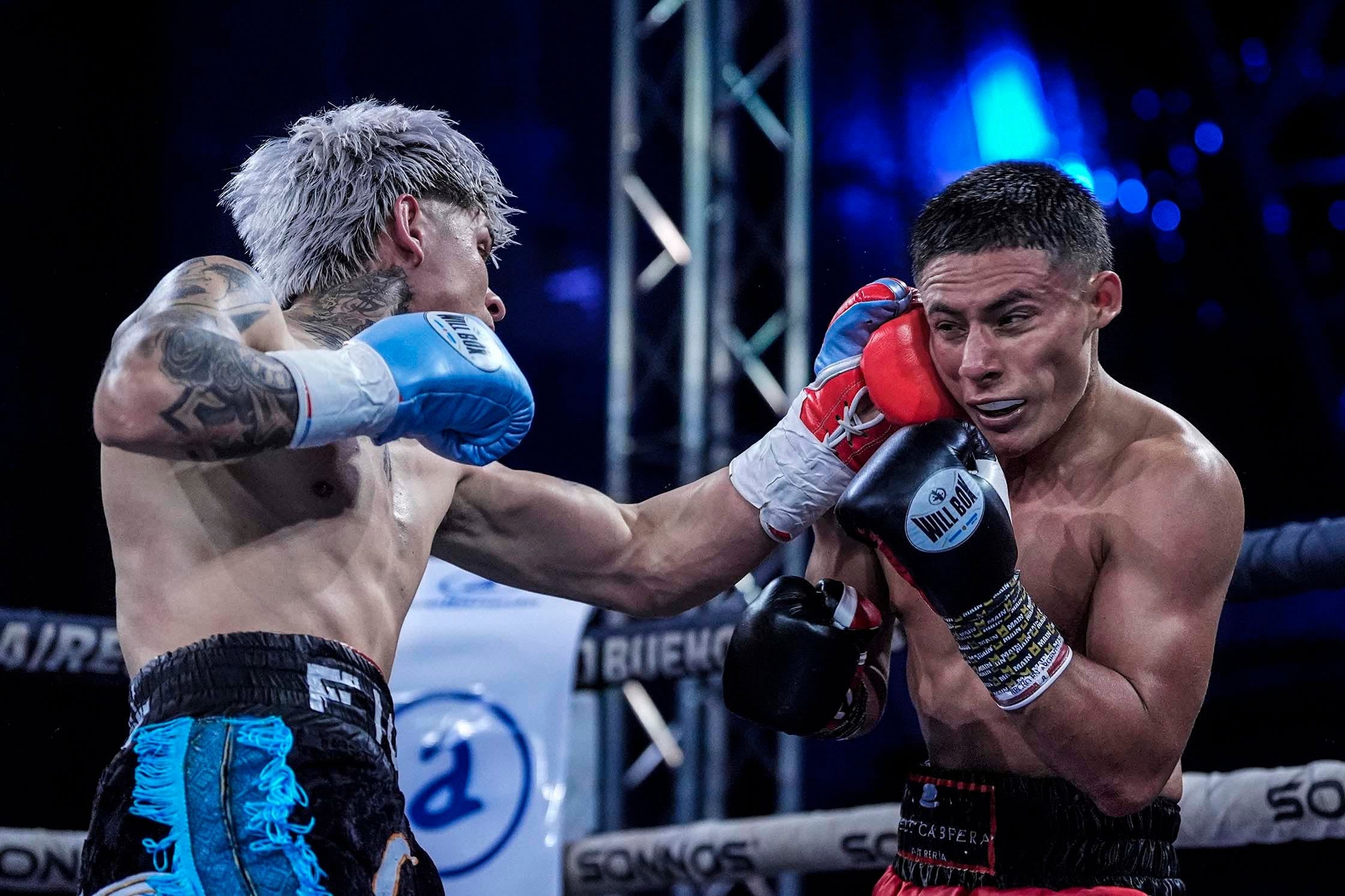En el primer round, el tucumano logró mandar a la lona al boxeador de México