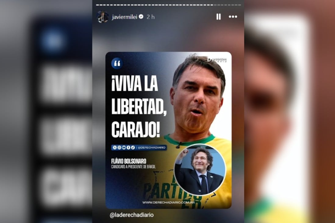 Tanto durante como tras del cierre de los comicios, el jefe de Estado se valió de las redes sociales para manifestar su apoyo a la candidatura del Flavio Bolsonaro