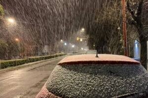 Ola de frío: nevó en Tres Arroyos