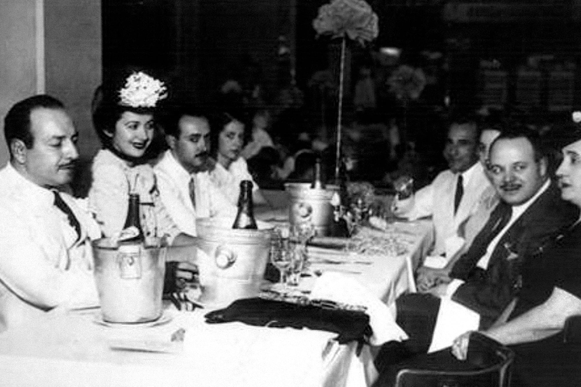 Barón Biza junto a su última esposa, Clotilde Sabattini