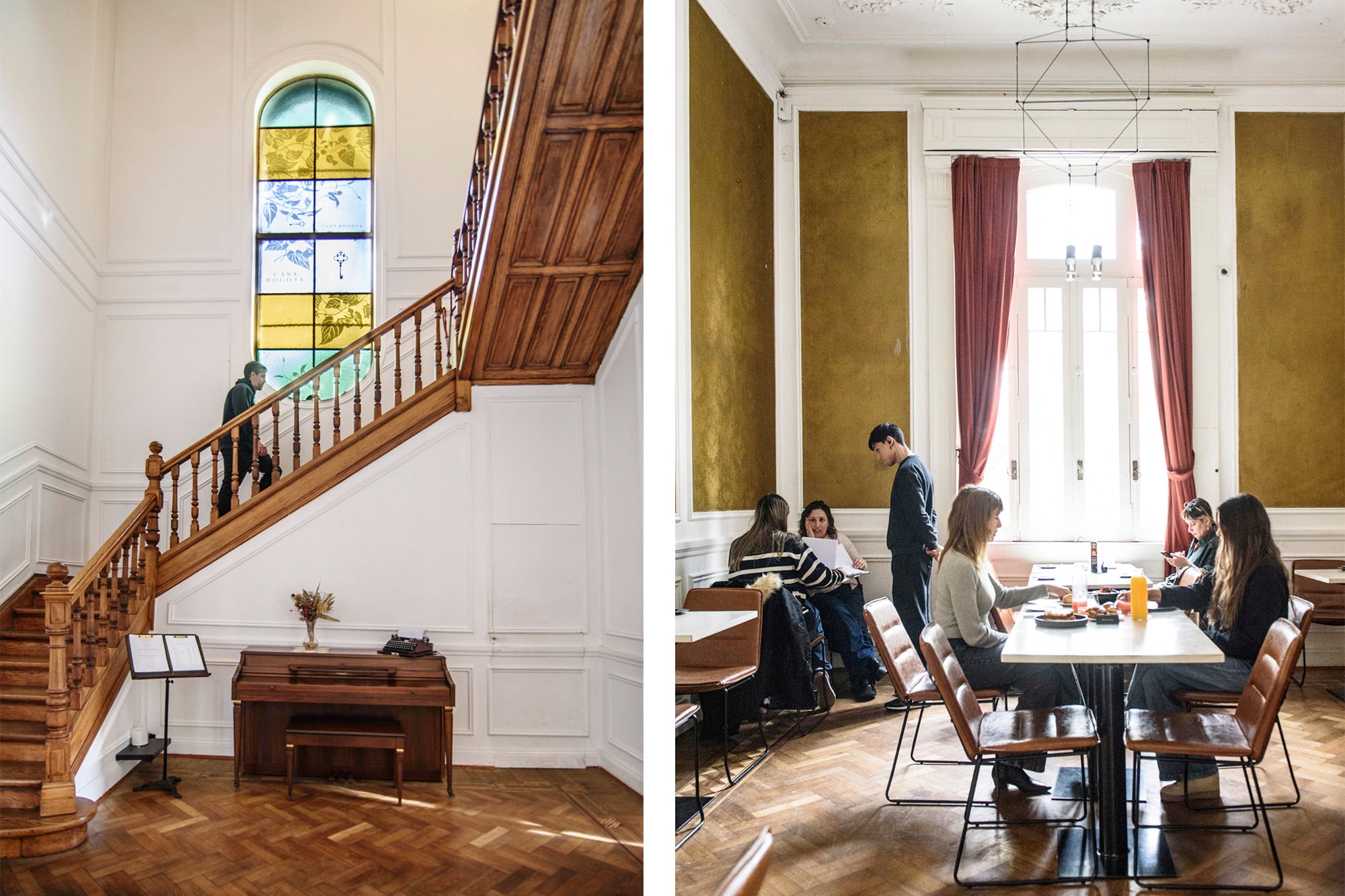La casa antigua se restauró respetando su estructura original