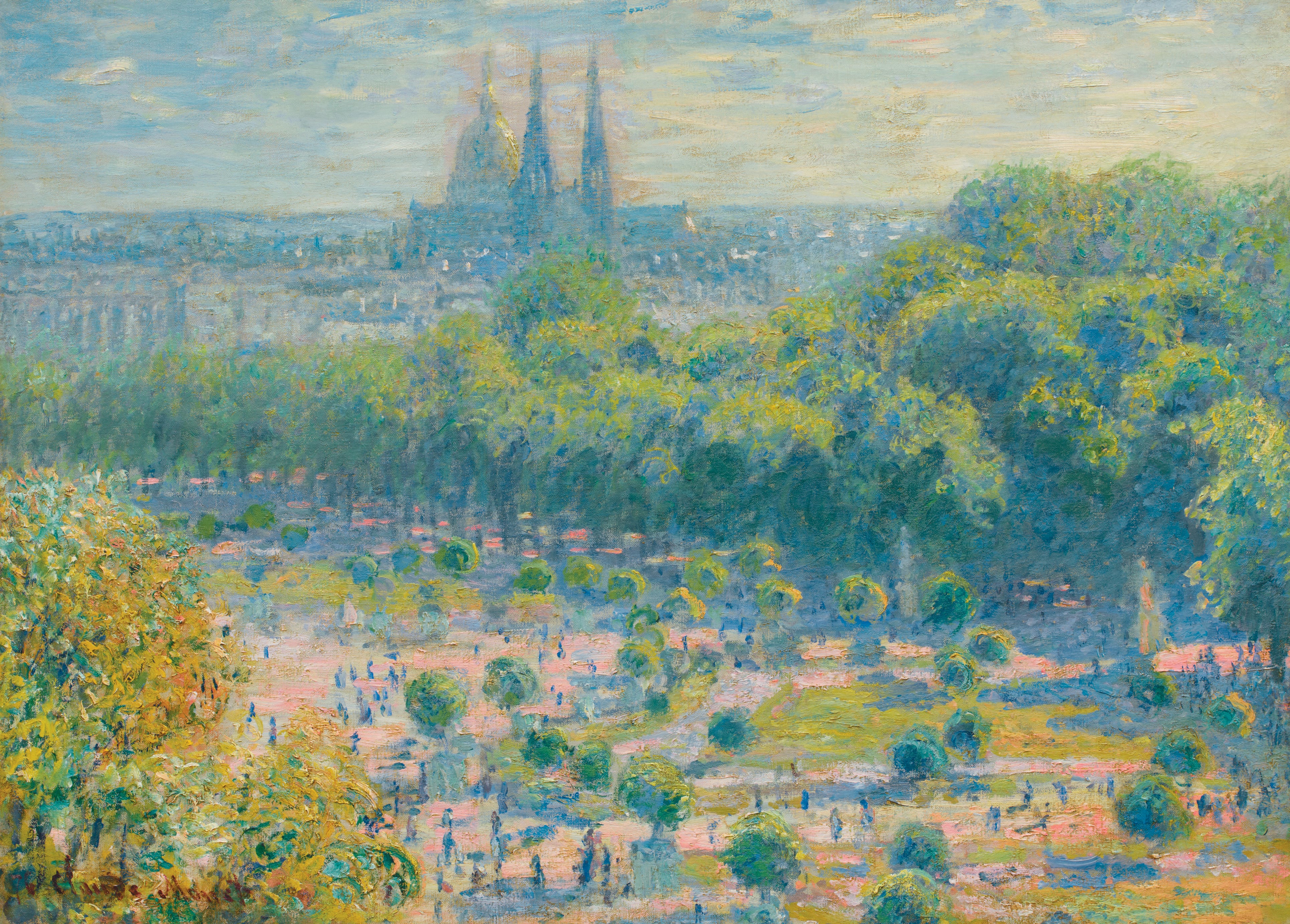En 1976, Monet pintaba vistas de ese “París espectacular”, solía decir, como este óleo titulado