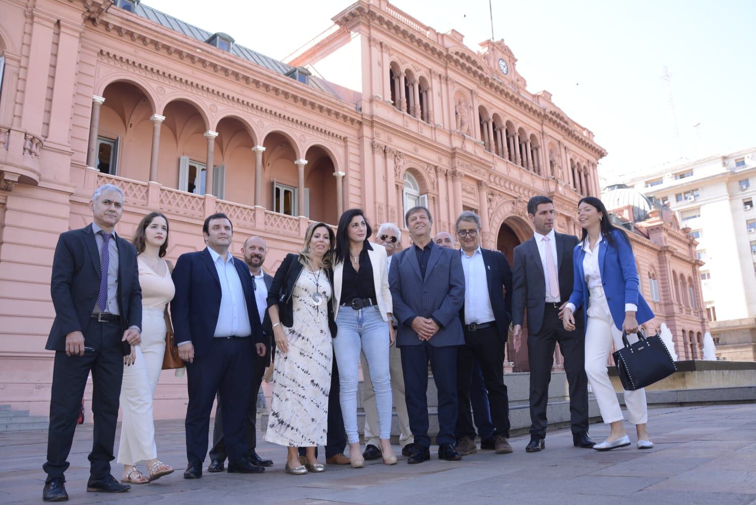 Diputados libertarios, antes de ingresar a la Casa Rosada