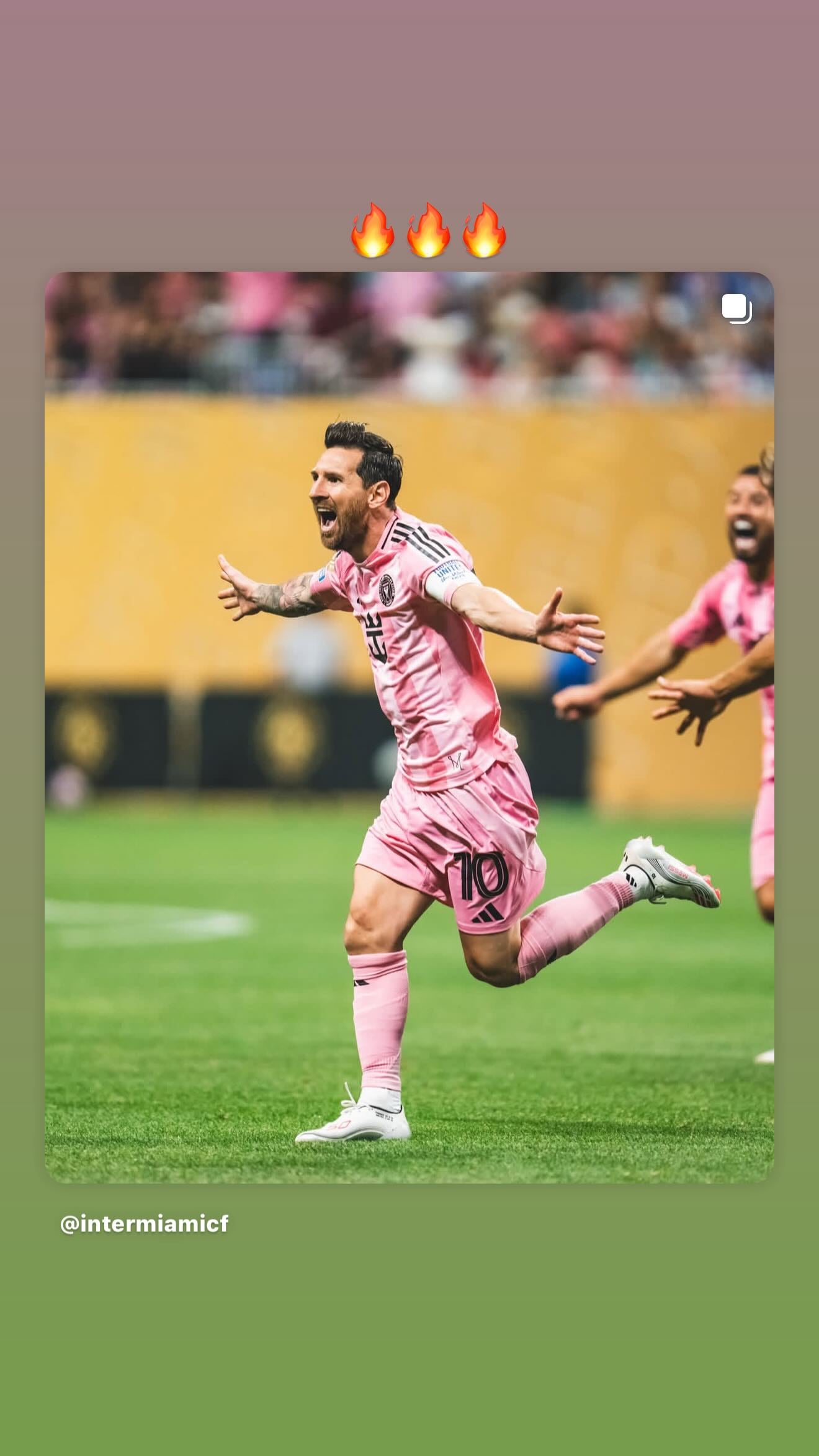 La foto que Anto Roccuzzo compartió en un claro apoyo a su marido (Foto: Instagram @antonelaroccuzzo)