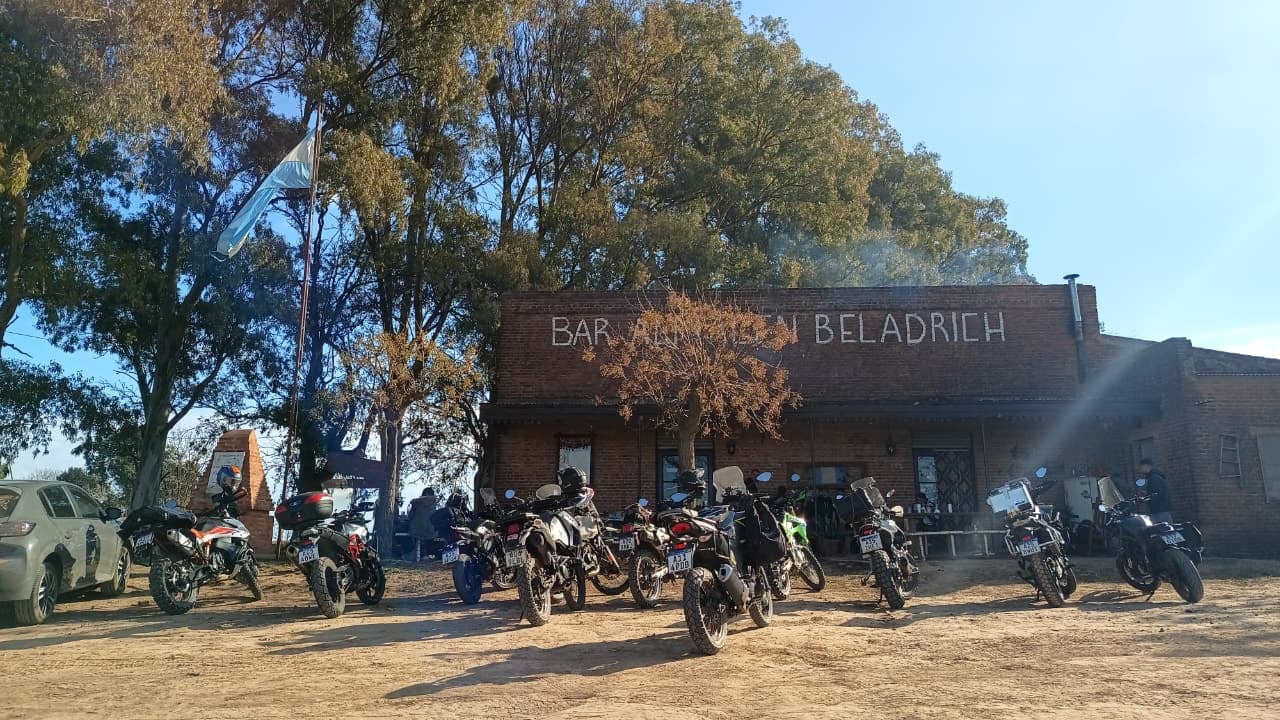 Los motoqueros son habitués del paraje
